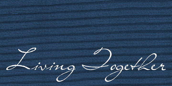 Living Together font